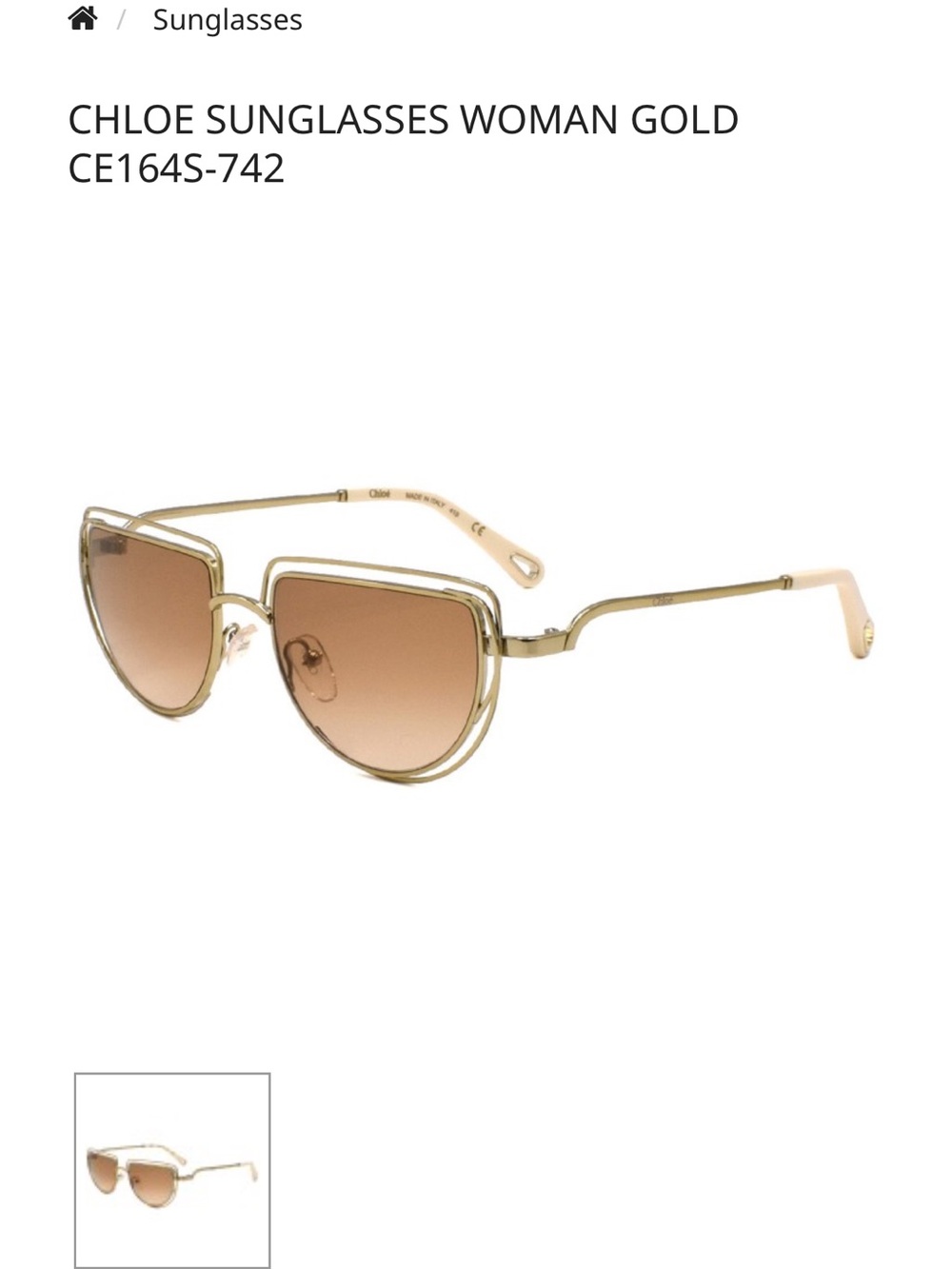 Celine- Women’s Gold Gradient Sunglasses